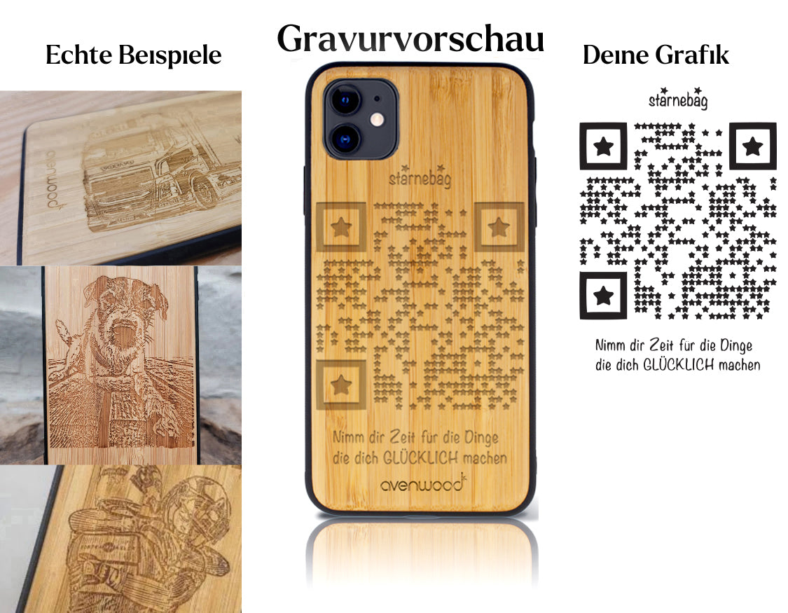 INDIVIDUELL iPhone 11 Bambus-Kunststoff